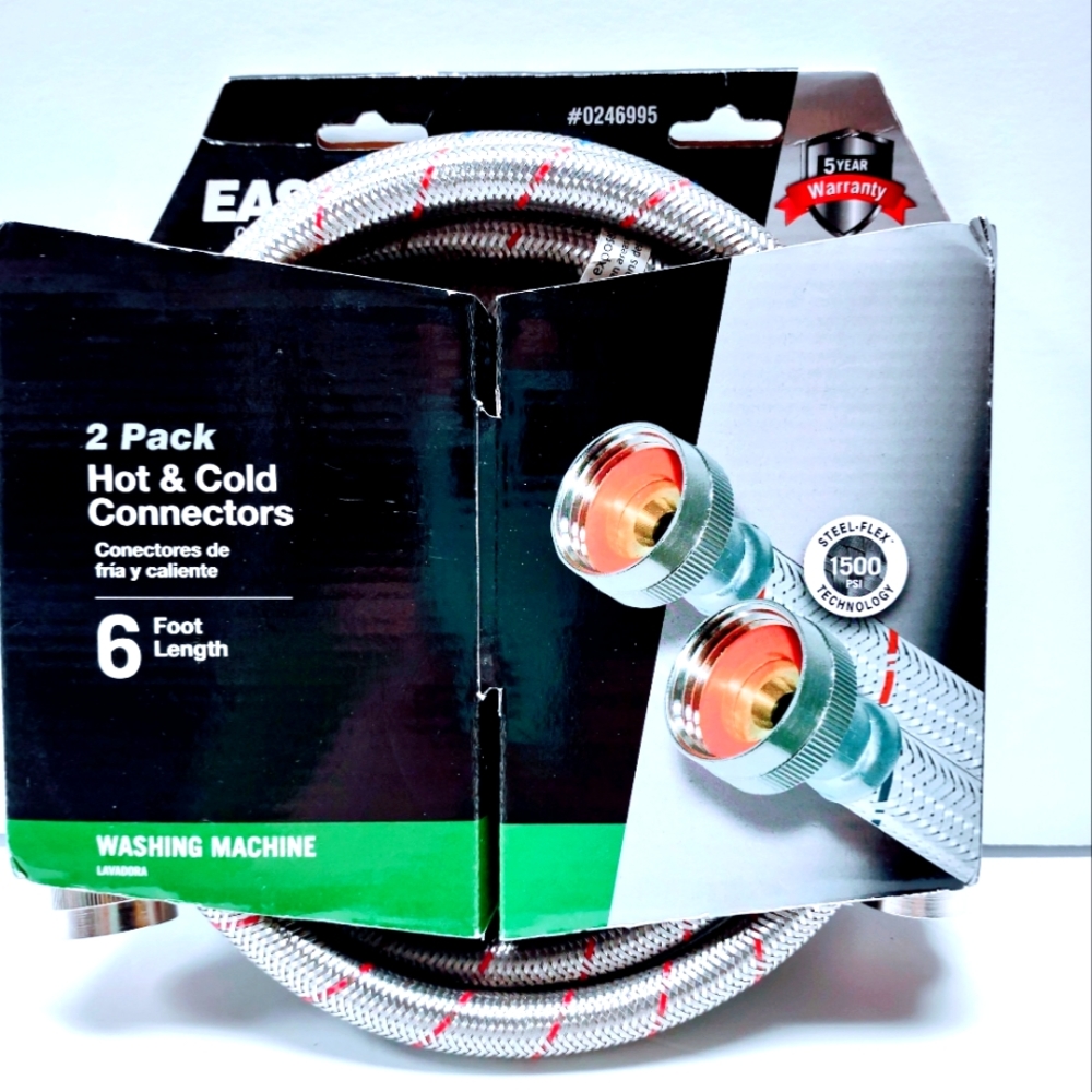 Eastman Certified Appliance Two Pack Hot And Cold Washing Machine Connectors